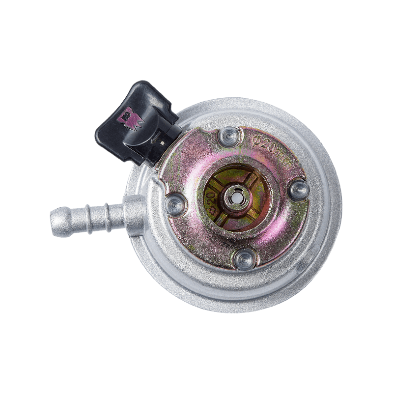 নিম্নচাপ 20mm ঘানা ক্লিপ অন গ্যাস হ্রাসকারী LPG রান্নার গ্যাস সিলিন্ডার রেগুলেটর